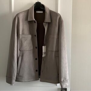 NWT Zara Men's Gray Shirt Jacket